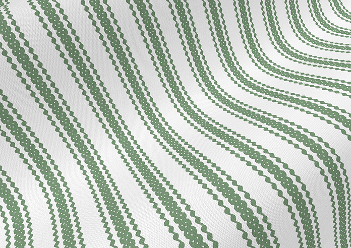 Lace Stripes, Emerald - Twist&Fit Roman Blind - Image 4